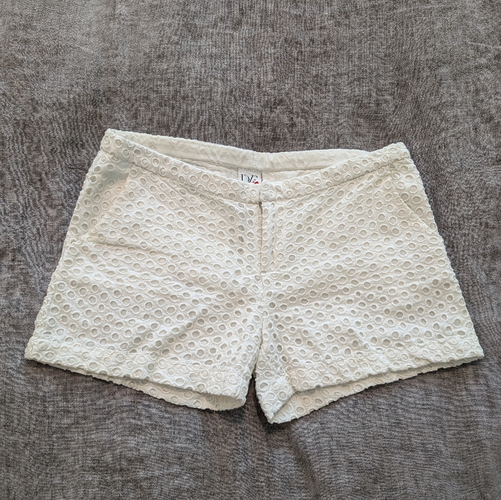 DVF GapKids White Eyelet Shorts Size 10